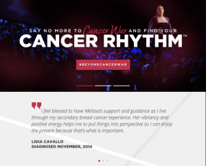 cancer life coach website design