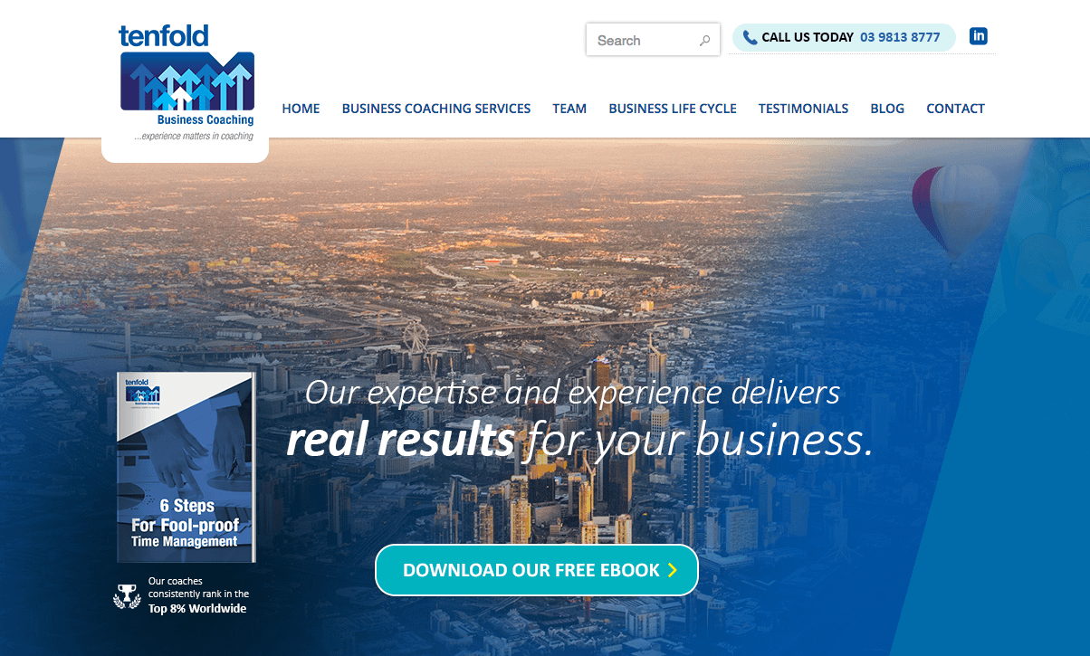 real estate coaching website design